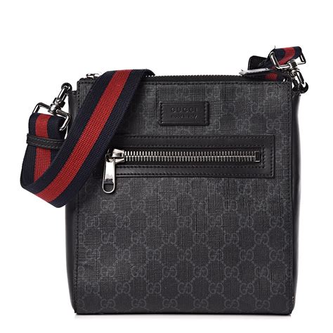 gucci web gg supreme messenger bag|gg black small messenger bag.